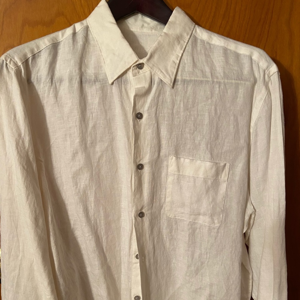 Tasso Elba Men’s Long Sleeve Linen Shirt